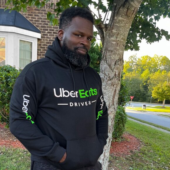 Other - UberEats Reflective Hooded Sweatshirt Hoodie - Delivery Driver (Black)